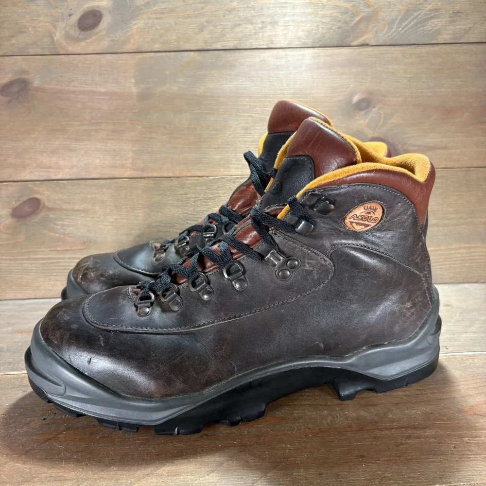 Asolo Classic Mens size 10.5 shoes Brown Leather Lace Up Vintage Hiking boots